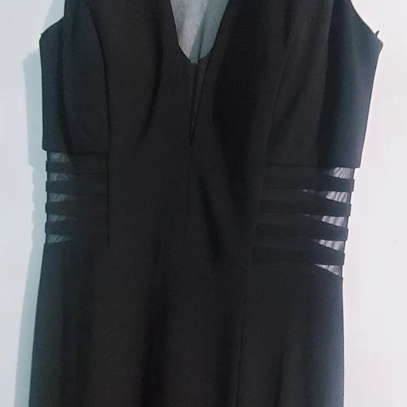 ! Black maxi dress with slit , Side Peekaboo - Picture 2 of 5